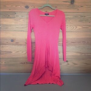 Bebe Hot Pink Sweater Tunic